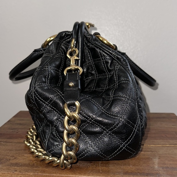Y2K Marc Jacobs Black Quilted Stam Bag Purse - Picture 10 of 16